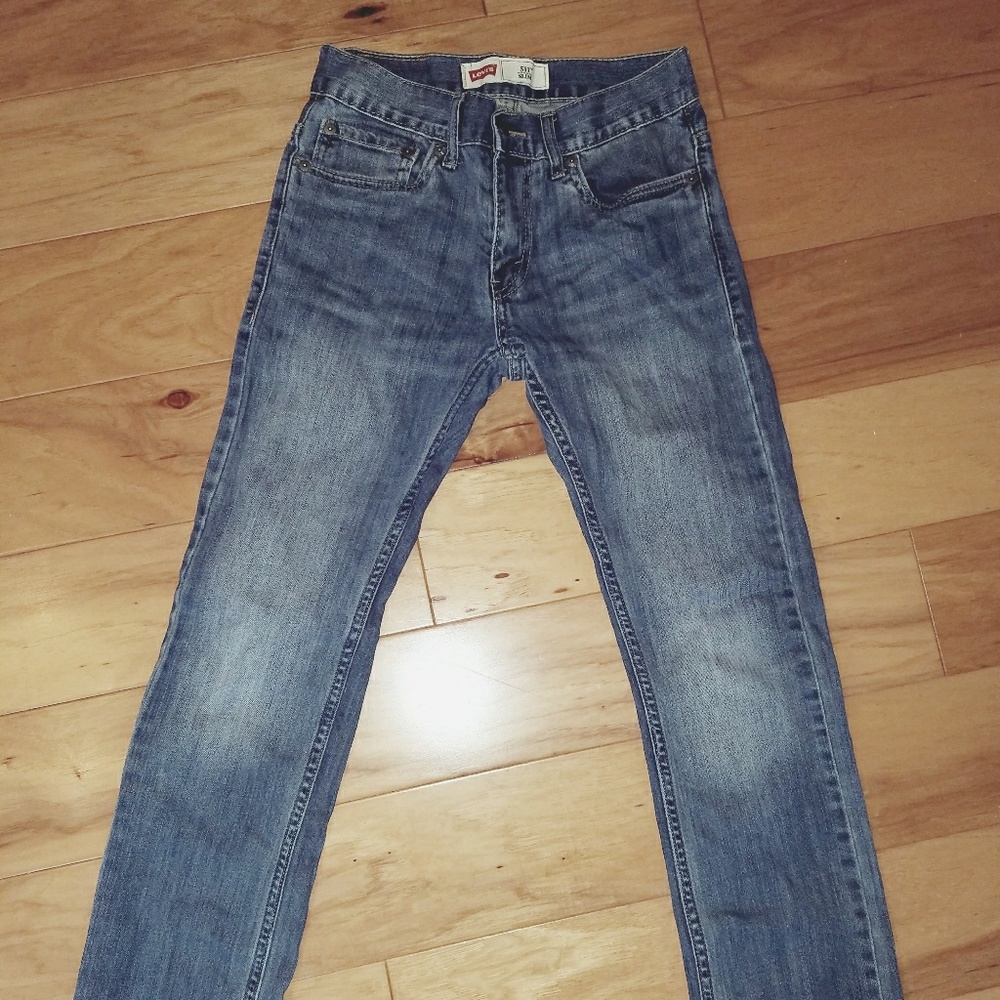 Sold - Pair Boys Levis - 2 light wash, 1 dark wash